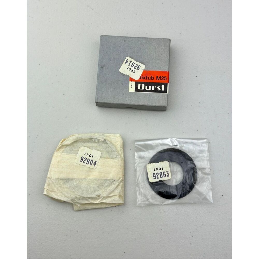 Vtg Photography Durst Sixtub M25, Sixpla 17335, & Nedopla 12175 Lens Board Set 3